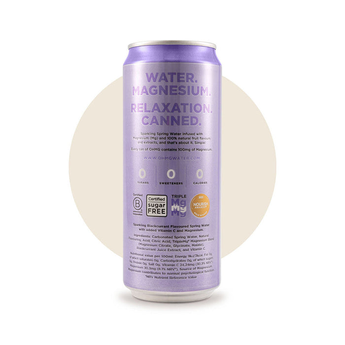 OHMG Blackcurrant & Vitamin C - 12 X 330ML nutrition and back-label details | SKU SUPL-745165