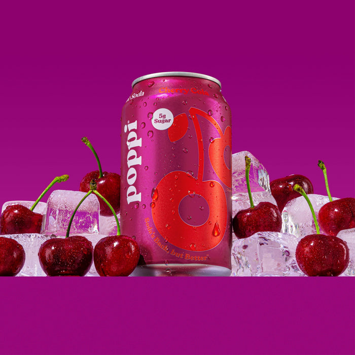 Poppi Cherry Cola official flavour hero image | SKU SUPL-745168