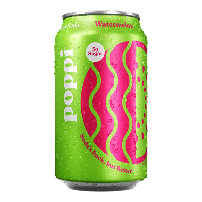 Poppi Prebiotic Watermelon - 355ML front product image | SKU SUPL-745175