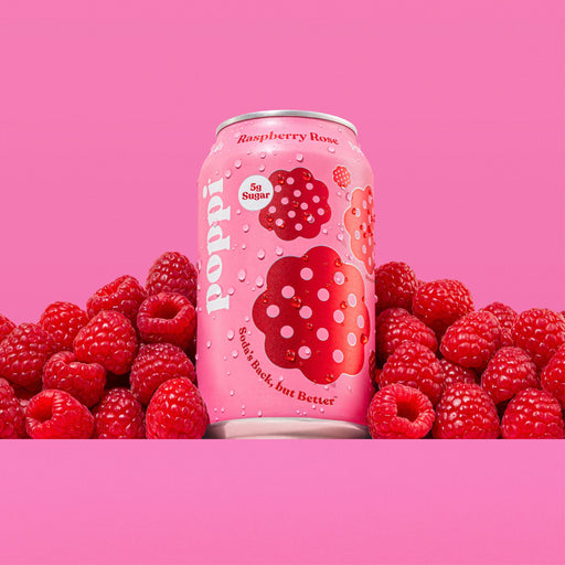 Poppi Raspberry Rose official flavour hero image | SKU SUPL-745176