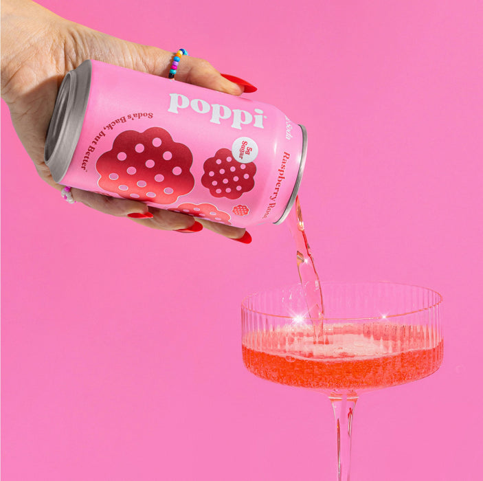 Poppi Raspberry Rose official serving and flavour image | SKU SUPL-745176