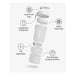 SmartShake Original 2GO Pure White Shaker - 600ML product detail view 2 | SKU SUPL-745204