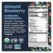 Tosi Almond Blueberry, USA - 12 X 28G nutrition and back-label details | SKU SUPL-745246