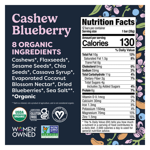 Tosi Cashew Blueberry, USA - 12 X 28G product detail view 2 | SKU SUPL-745251