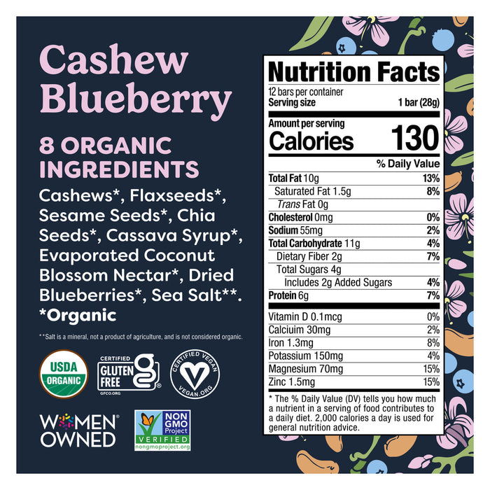 Tosi Cashew Blueberry, USA - 12 X 28G product detail view 2 | SKU SUPL-745251