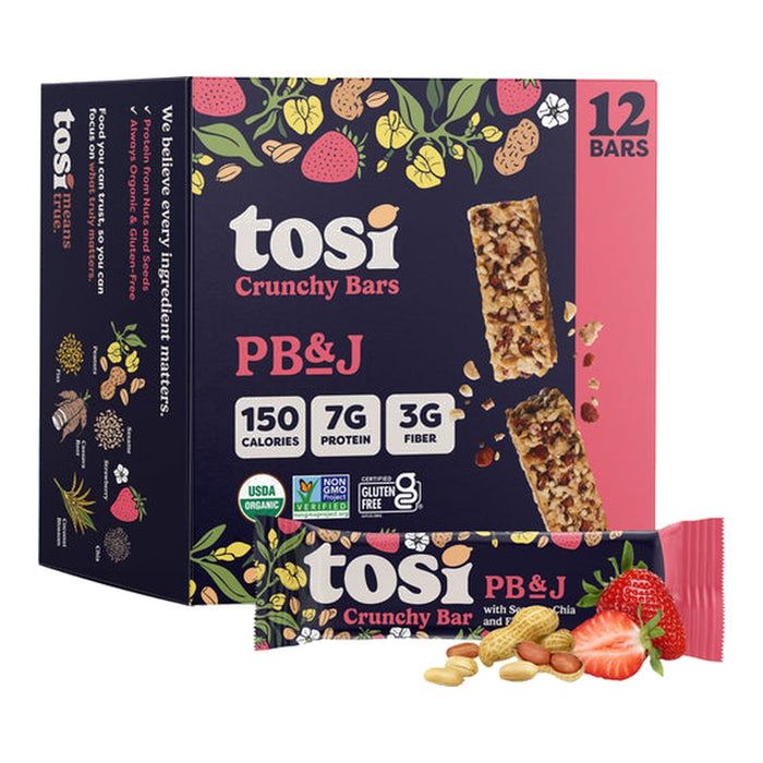 Tosi Peanut Butter & Jelly, USA - 12 X 28G front product image | SKU SUPL-745255