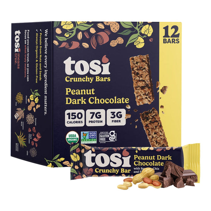 Tosi Peanut Dark Chocolate, USA - 12 X 28G front product image | SKU SUPL-745256