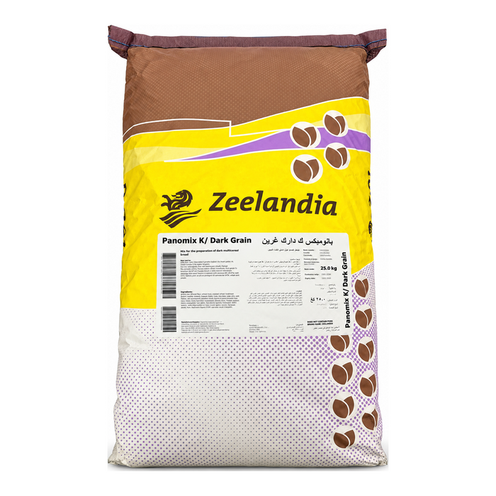 Zeelandia Panomix Kraftcorn Dark Grain 25KG, rear label — additional view | Addtocart Dubai UAE