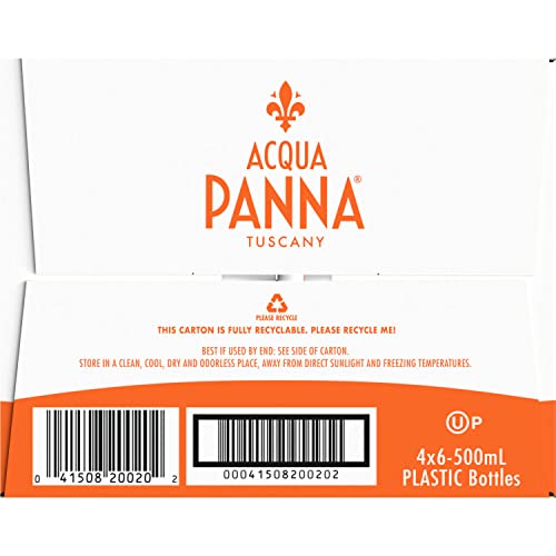 Acqua Panna Still Water, Plastic Bottles - 24 X 500ML