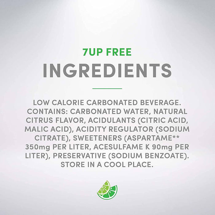7UP Diet Lime Soft Drink, UAE - 24x330ml — additional view | Addtocart Dubai UAE