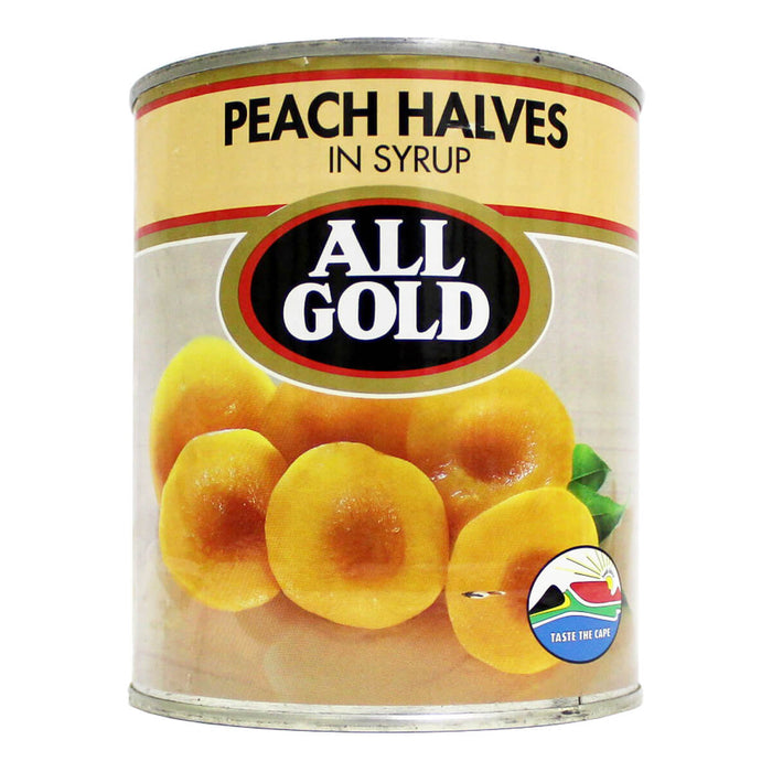 All Gold Peach Halves, South Africa - 825G