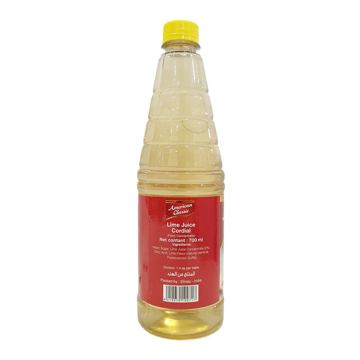 American Classic Lime Juice Cordial - 700ML