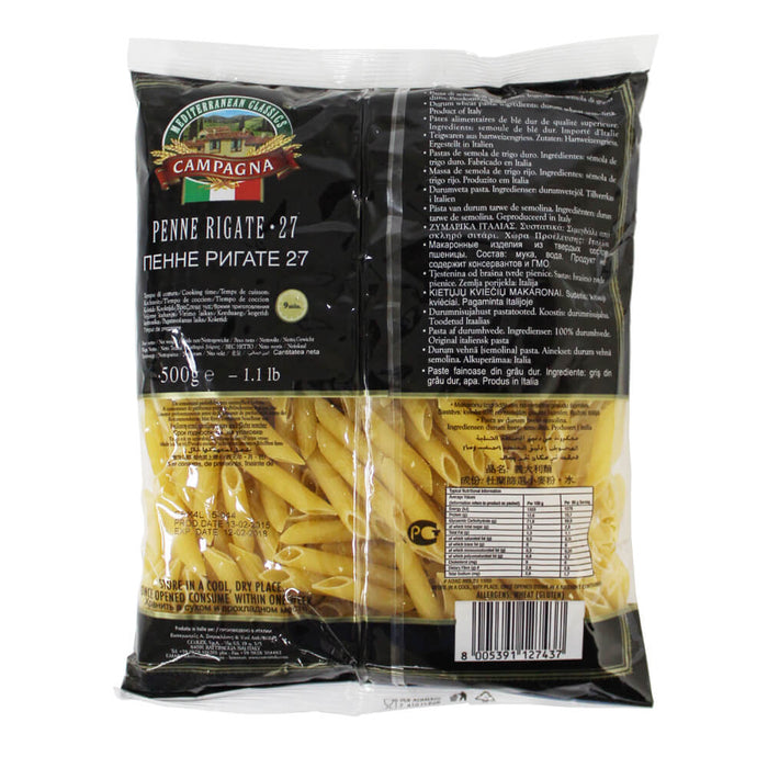 Campagna Penne Rigate #27, Italy - 500G