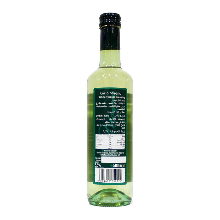 Carlo Magno White Balsamic Vinegar, Italy - 500ML