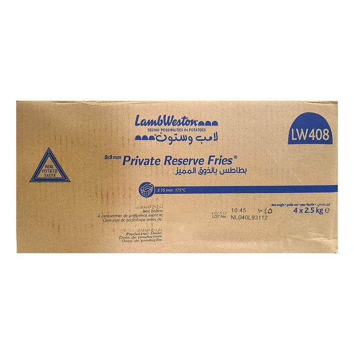 Lamb Weston Private Reserve French Fries 9 X 9MM - 4 X 2.5KG