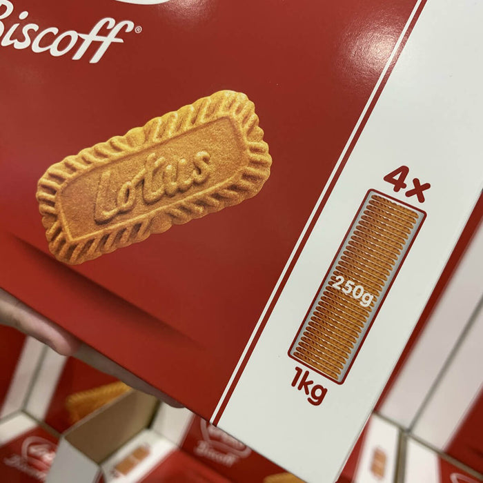 Lotus Biscoff Wrapped Biscuits, 10 X 250G - 1 Carton of 10 Pieces