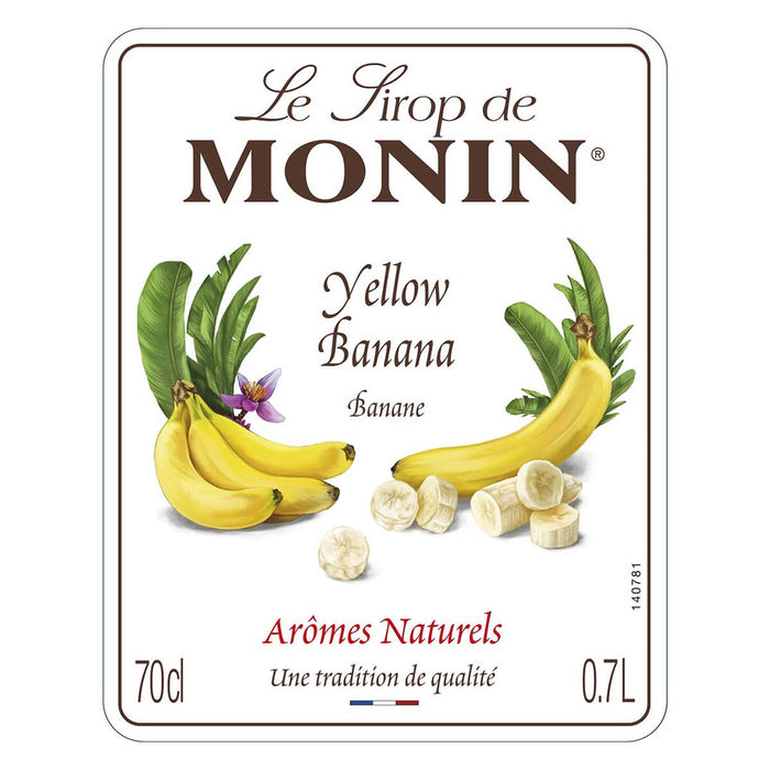 Monin Yellow Banana Syrup - 700ML