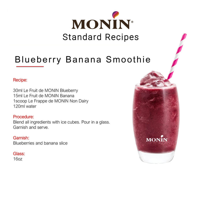 Monin Blueberry Fruit Mix Puree - 1LTR