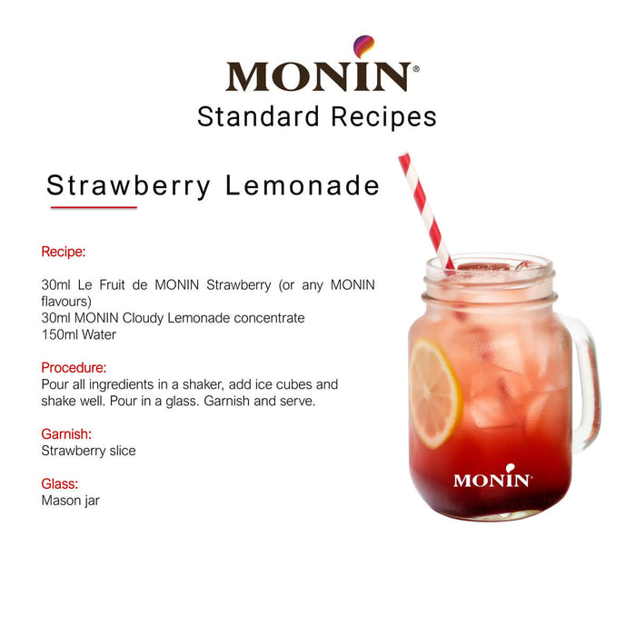 Monin Cloudy Lemonade Syrup - 1LTR