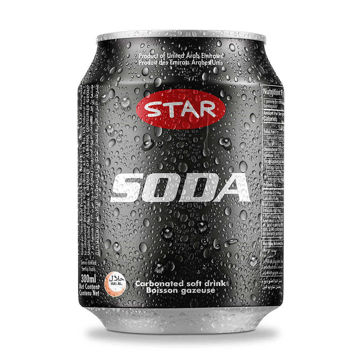 Star Soda Water Soft Drink, UAE - 24 X 330ML —