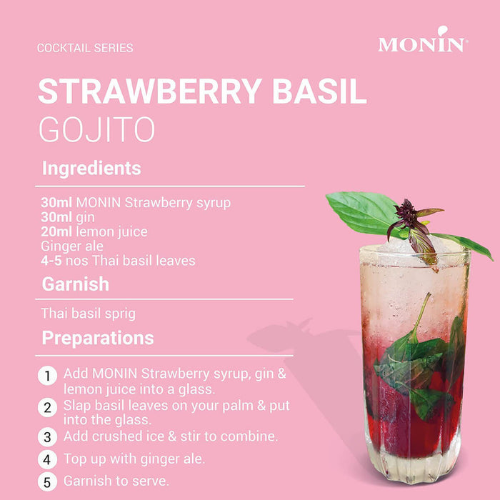 Monin Strawberry Syrup - 700ML