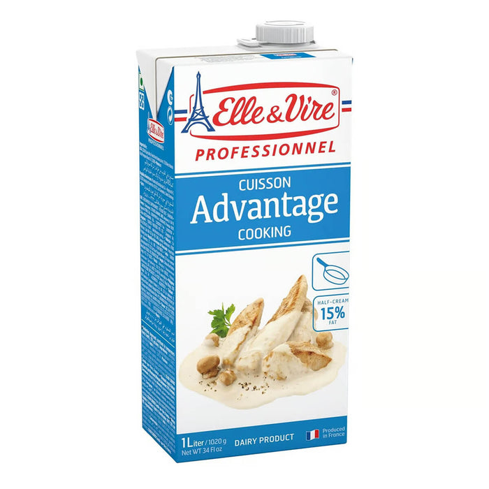 Elle & Vire Advantage Cooking Cream 15%, France - 1LTR