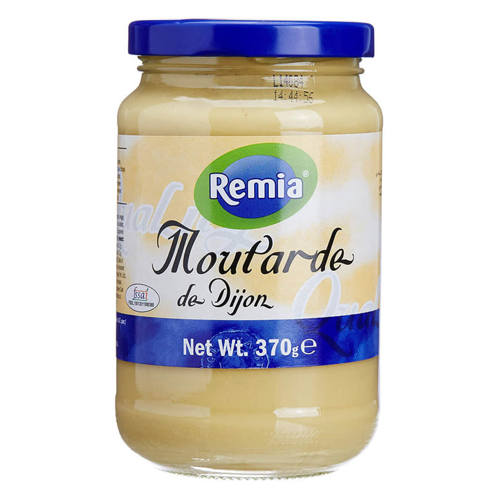 Remia Dijon Mustard 370G jar front | Addtocart Dubai UAE