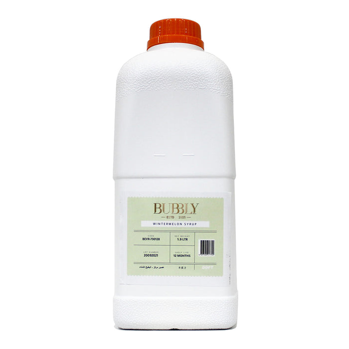 Bubbly Wintermelon Syrup, For Bubble Tea - 1.9KG