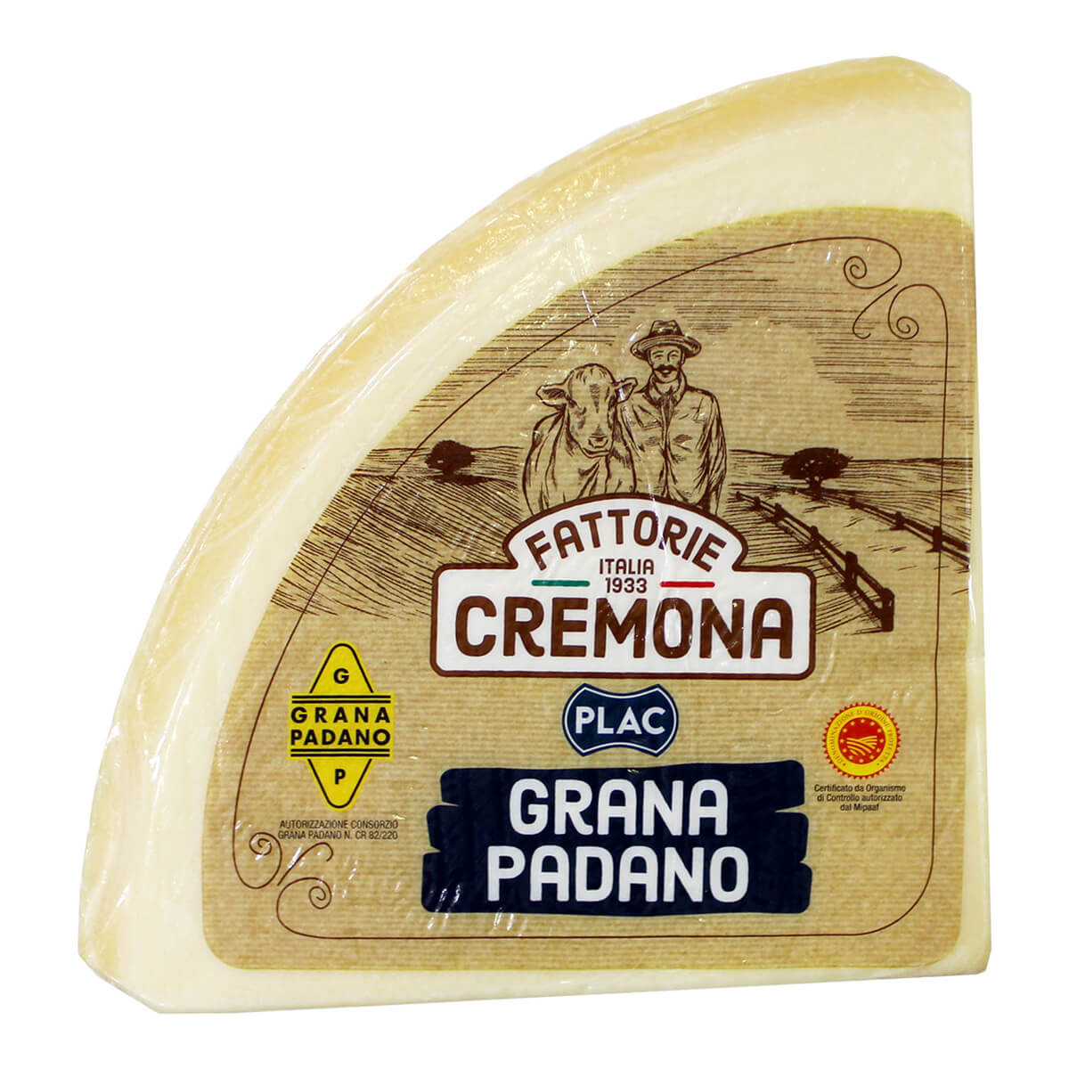 Cremona Parmesan Cheese Grana Padano, Italy, Approx Block Weight