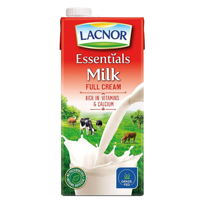Lacnor Milk Full Cream - 12 X 1LTR