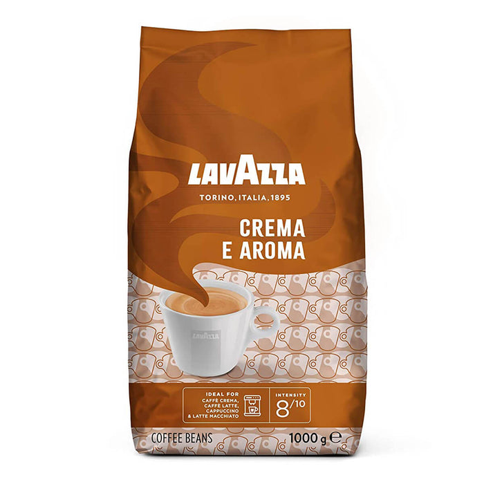 Lavazza Crema E Aroma Coffee Beans, 8/10, Italy - 1KG