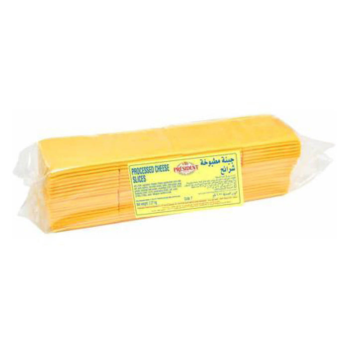 President Cheddar Cheese Yellow Sliced - 2.27 KG