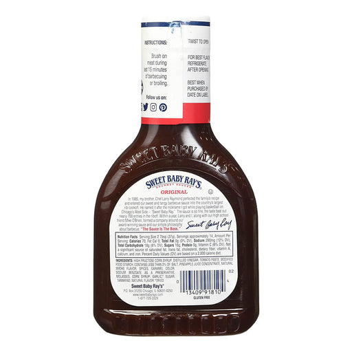 Sweet Baby Ray's Award Winning BBQ Sauce, Made in USA - 510G — additional view | Addtocart Dubai UAE