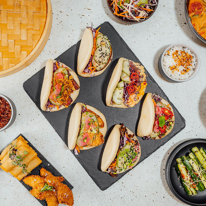 GGFT Bao Buns - 400G | 10 Bao Buns per Packet — serving suggestion | Addtocart Dubai UAE
