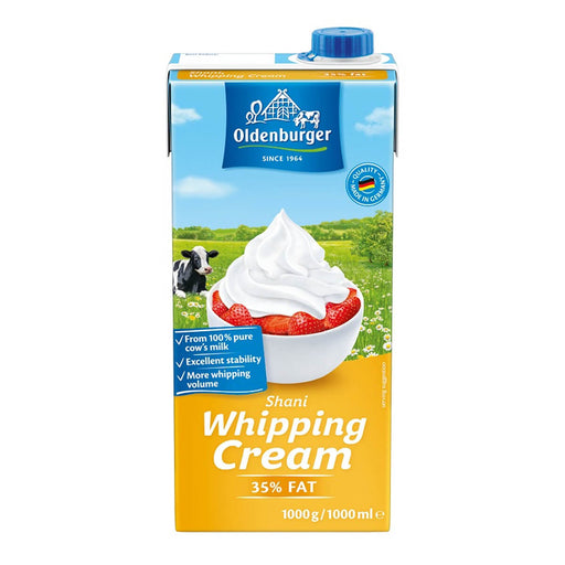 Oldenburger Shani Whipping Cream, 35% Fat - 1LTR — additional view | Addtocart Dubai UAE